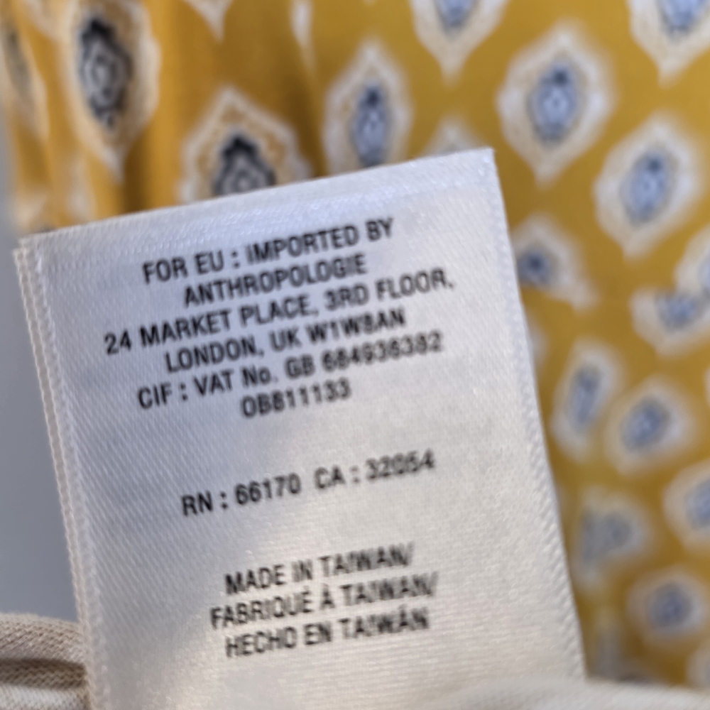 Anthropologie Maeve Palais Swing dress in Yellow/gold Soft and stretchy Size XS - Picture 6 of 16
